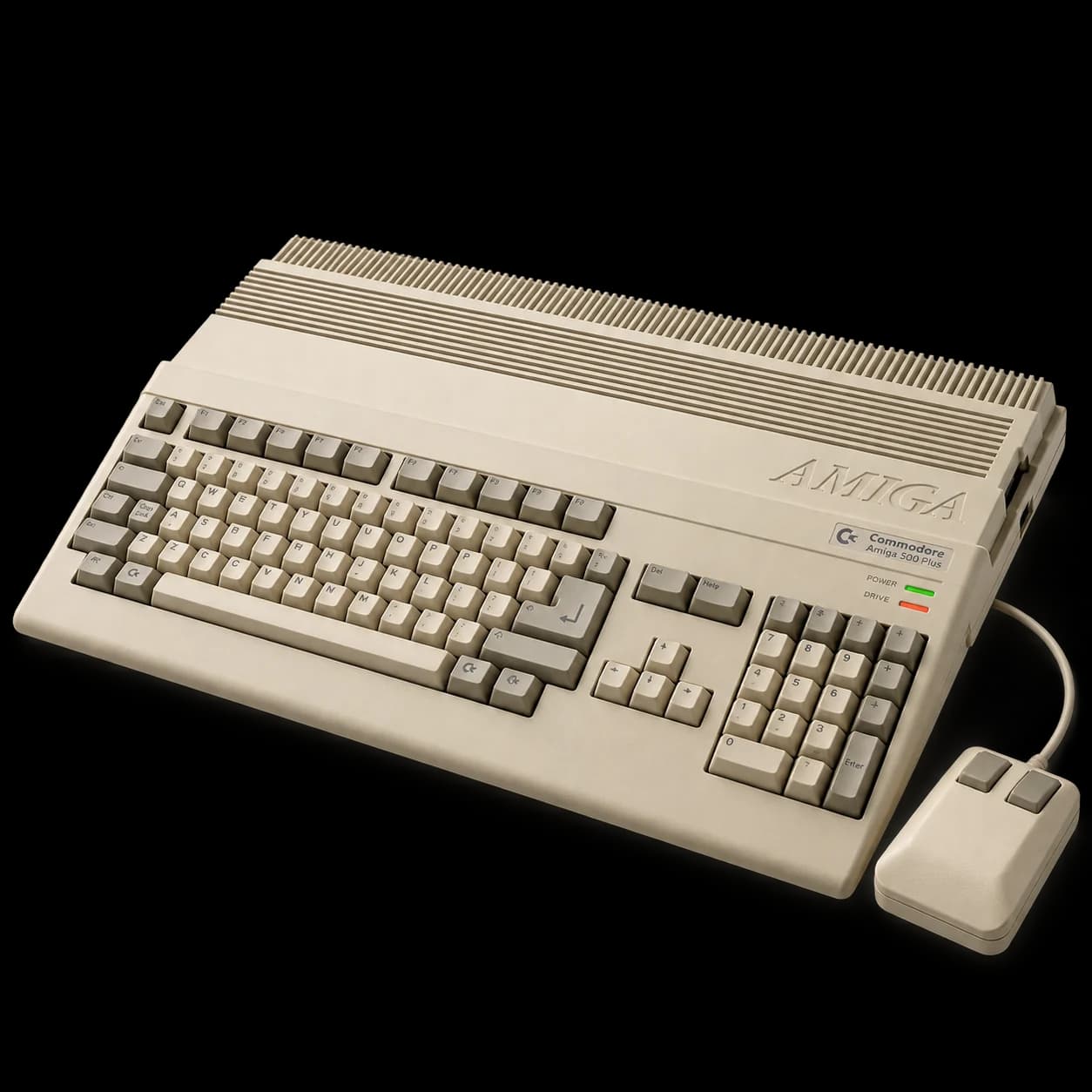 Commodore Amiga 500 Plus — AI-generated illustration