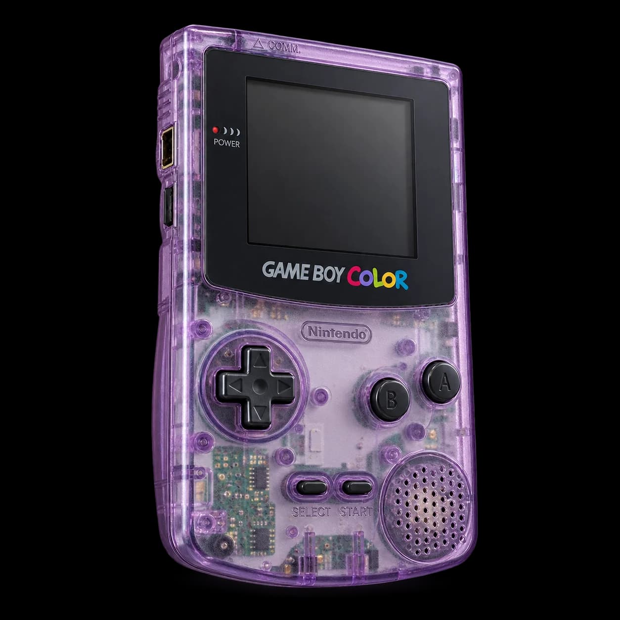 Nintendo Game Boy Color (Atomic Purple) — AI-generated illustration