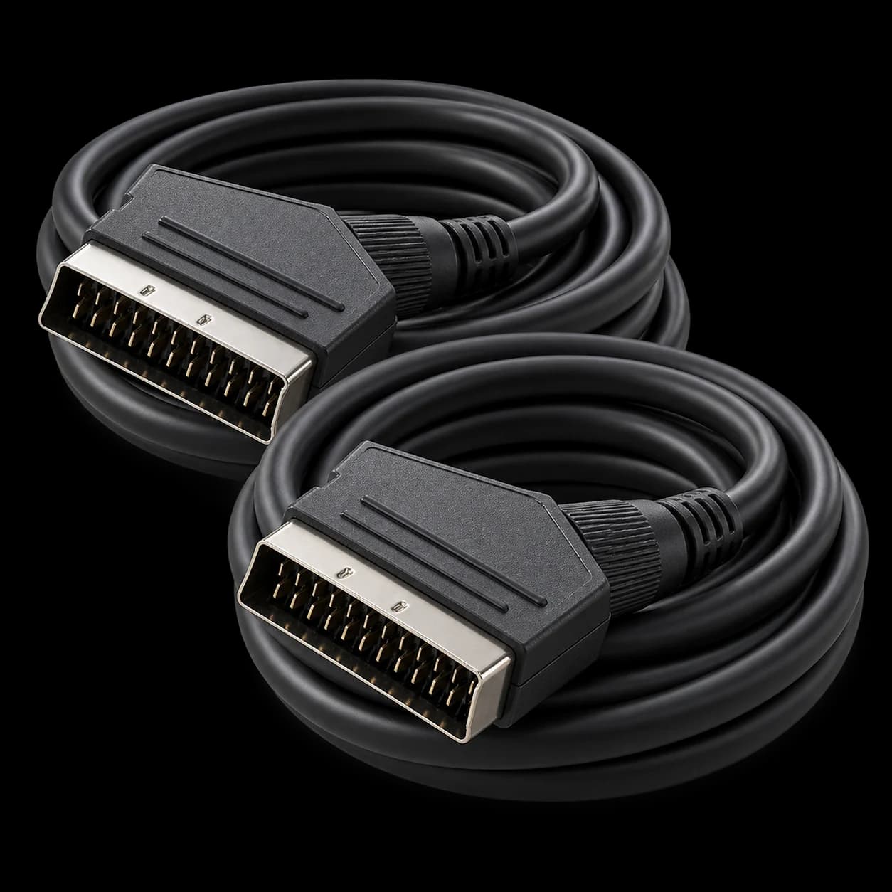 RGB SCART cables — AI-generated illustration